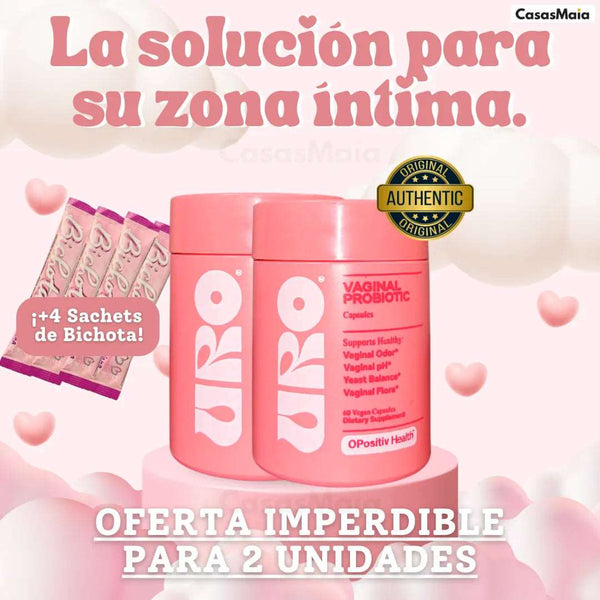 URO - Probióticos Vaginales para Mujeres COMBO 2X