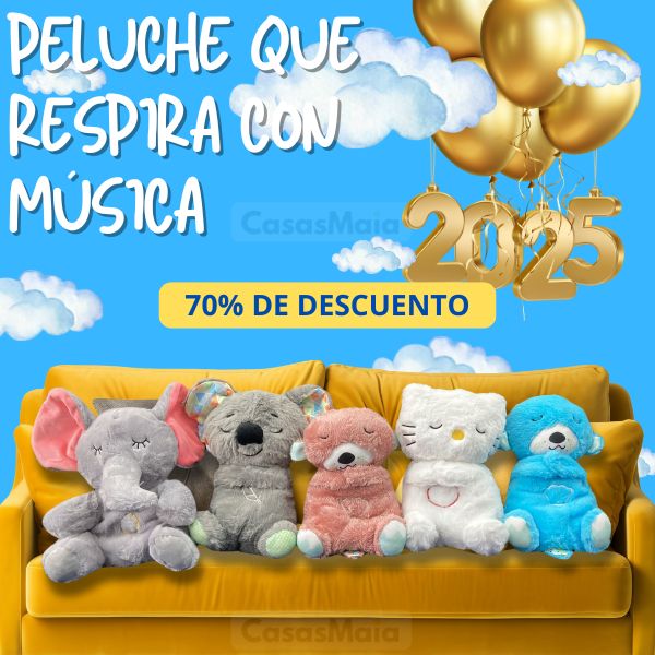 Peluche Que Respira Con Música + Pilas